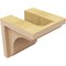 Ekena Millwork 5"W x 5"D x 5"H Wide Warren Rough Cedar Woodgrain TimberThane Corbel, Primed Tan CORUR05X05X05WARRCPR - alternate 3